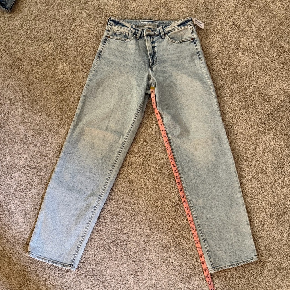 Old Navy OG Loose High Rise Jeans | Tall | Size 10 | Light Wash | NWT